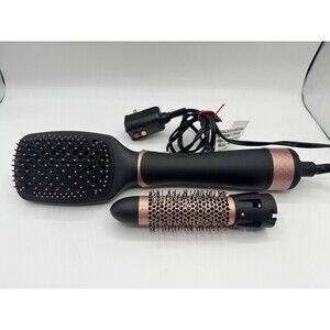 Elle Premiere Hair Dryer Brush And Volumizer 2 Interchangeable Heads EL-8740-BL
